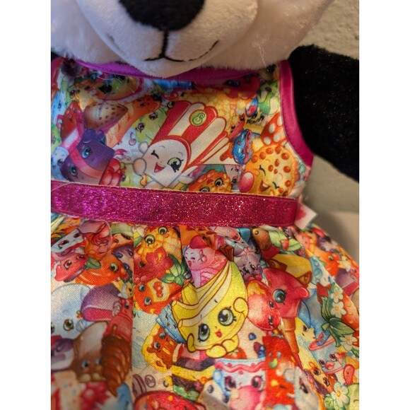 Build-A-Bear Panda Dog Plush 16" with Shopkins Dress Outfit 2017 Stuffed Animal - Picture 13 of 16
